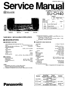 Technics - SUCH-40 - Service manual 